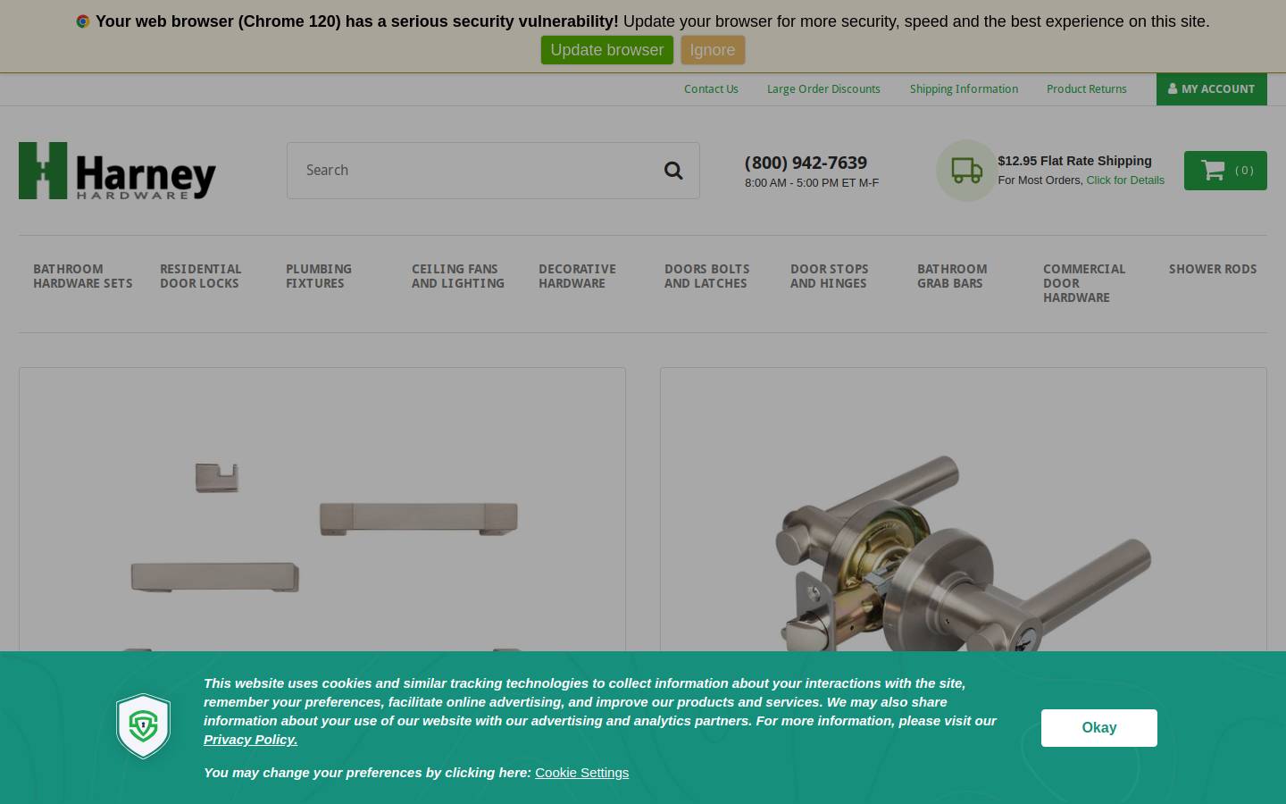 HARNEY HARDWARE homepage screenshot