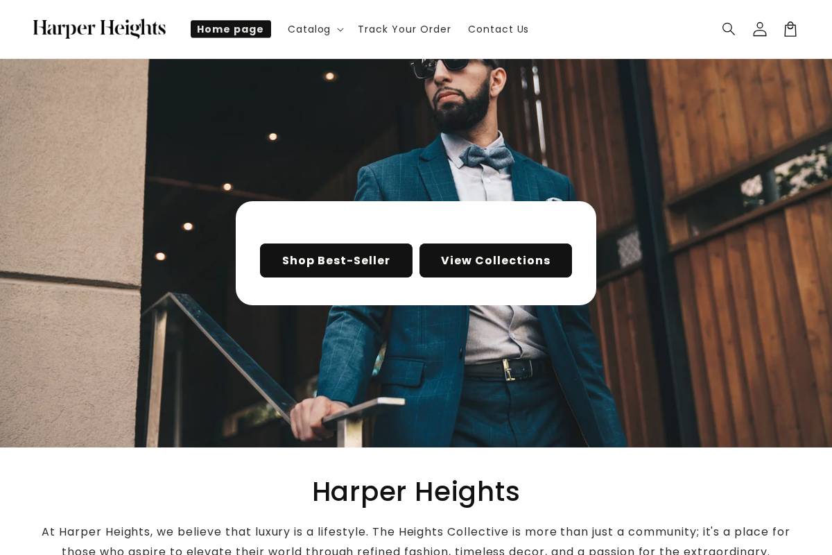 Harper Heights homepage screenshot