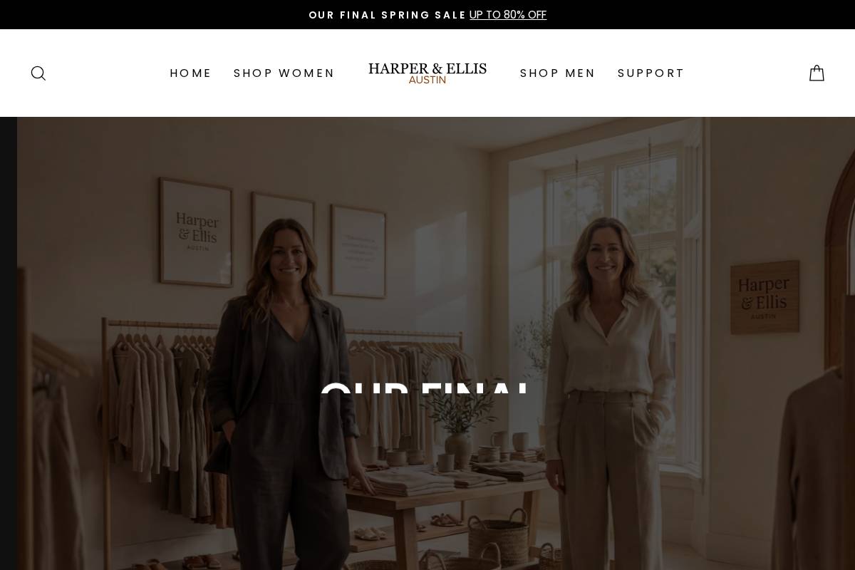 Harperandellis Austin homepage screenshot