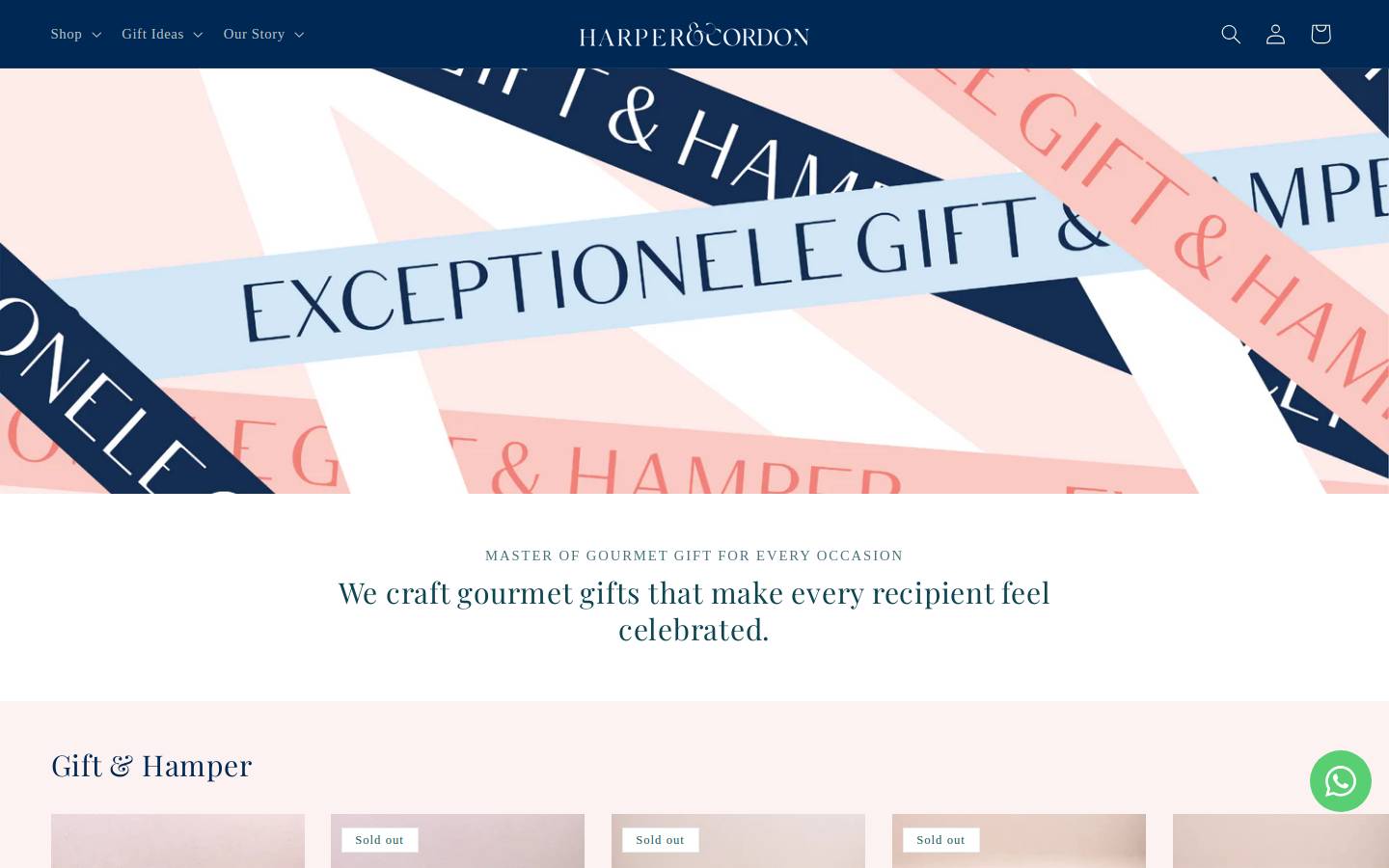 harpercordon.com homepage screenshot