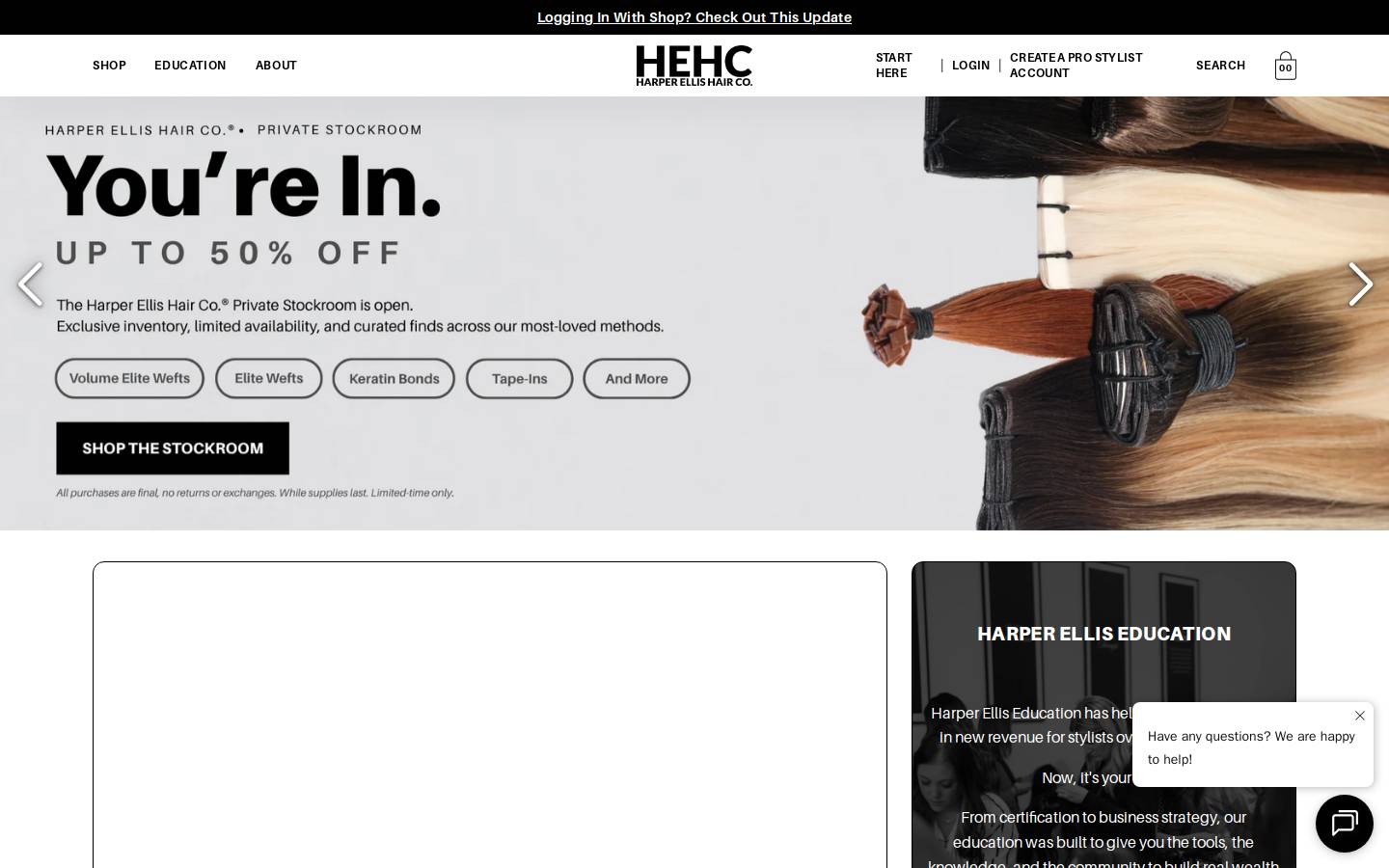harperellishair.com homepage screenshot