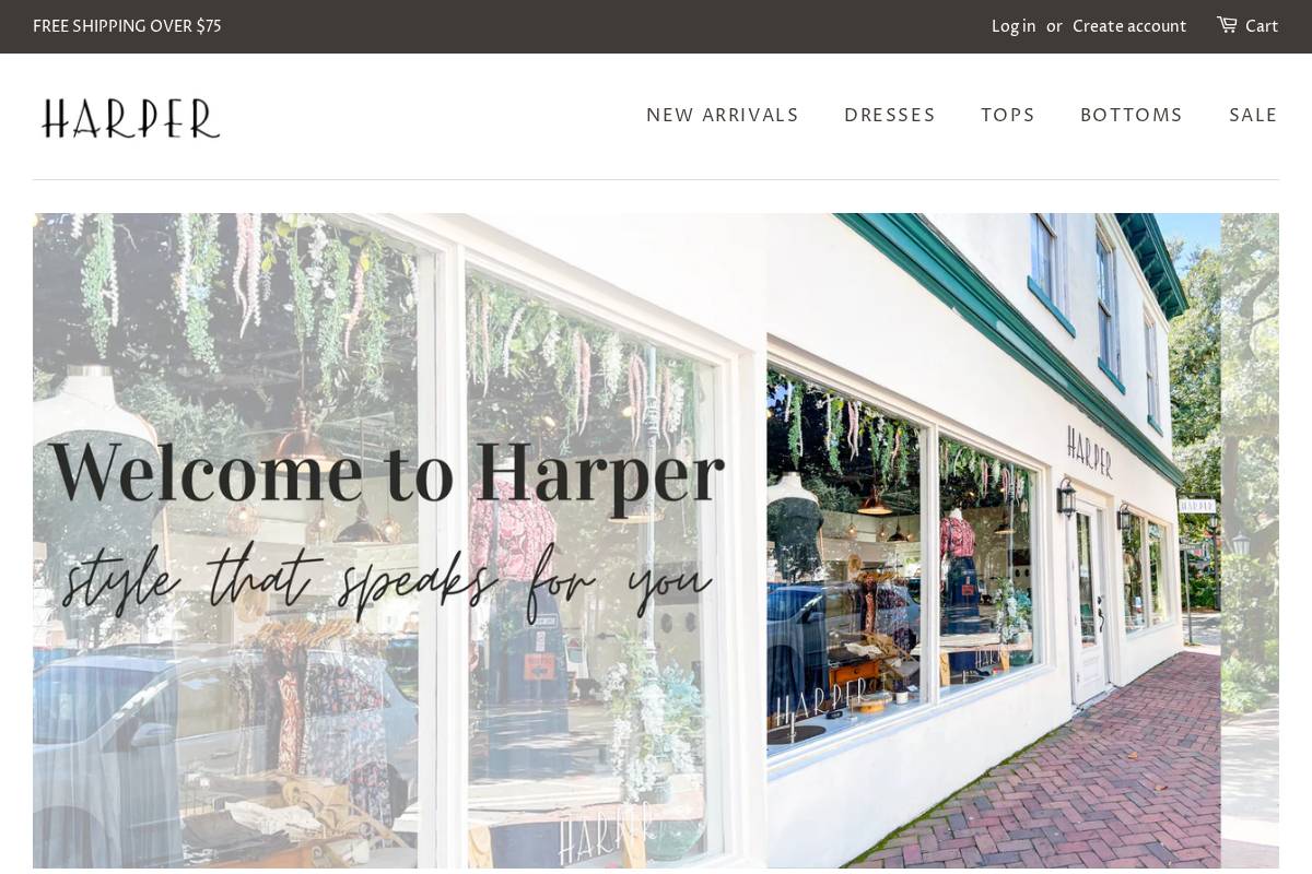harpersavannah.com homepage screenshot