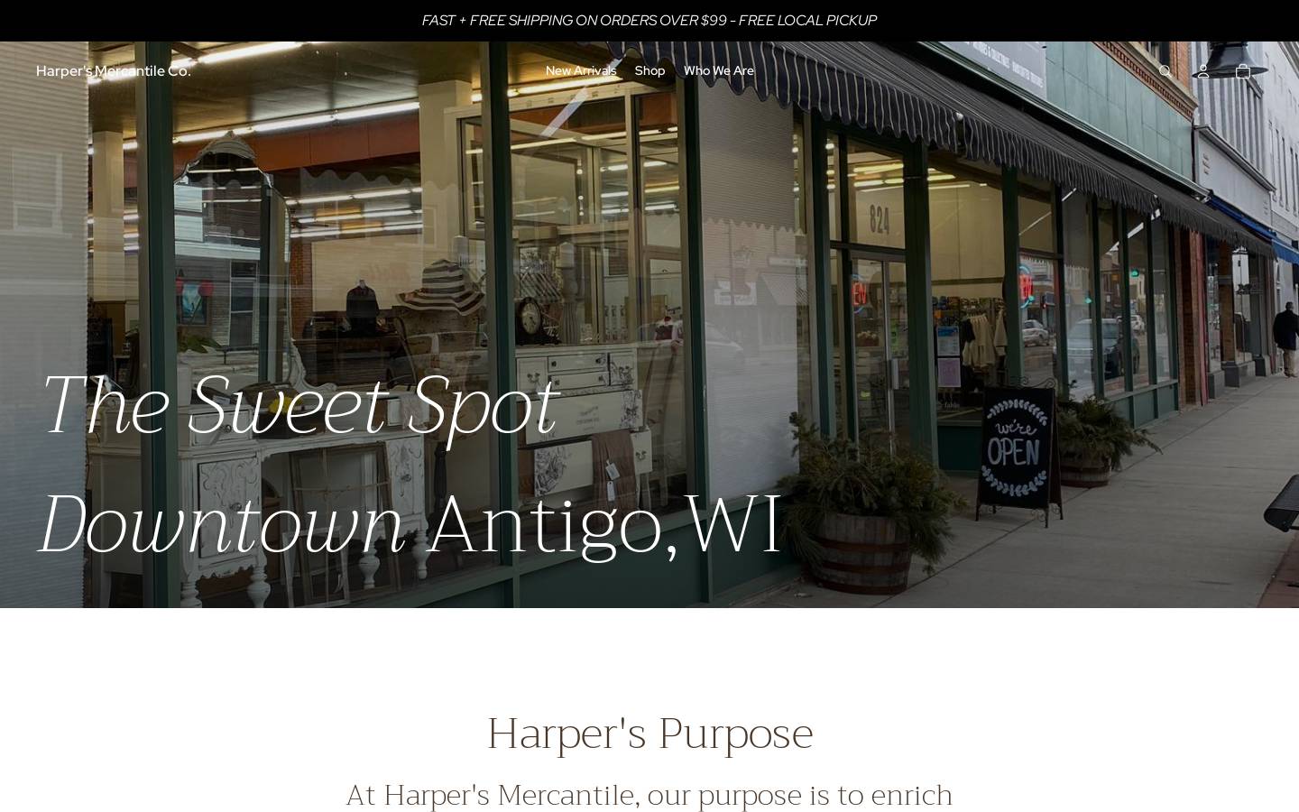 harpersmercco.com homepage screenshot