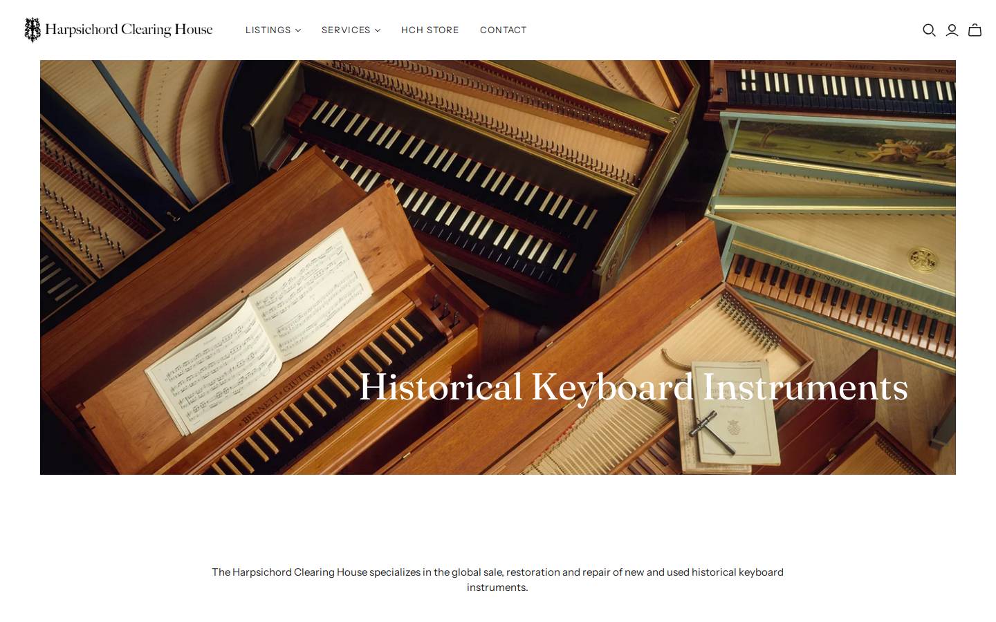 harpsichord.com homepage screenshot