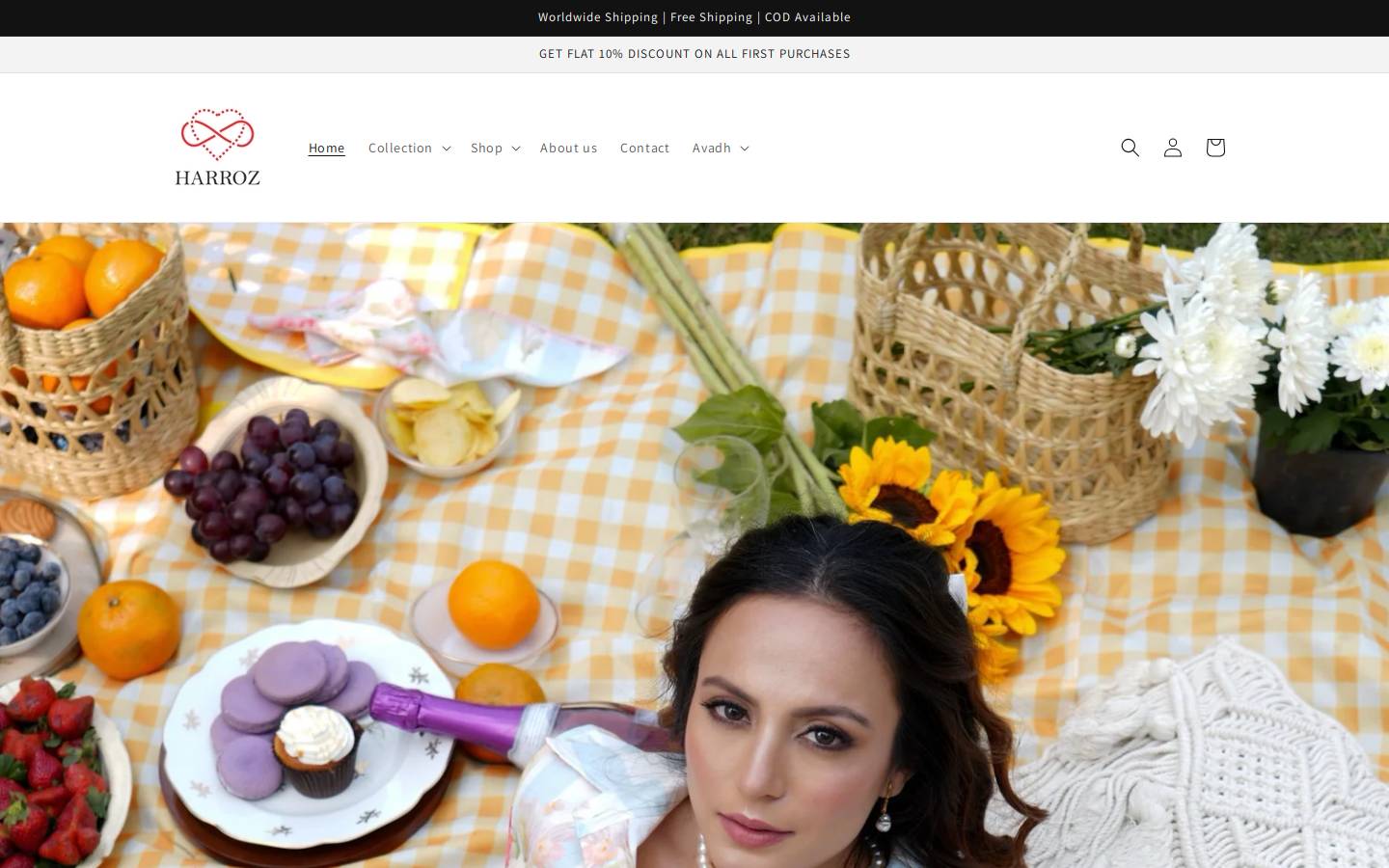 harrozworld.com homepage screenshot