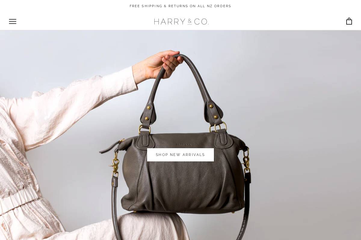 harryandco.co.nz homepage screenshot