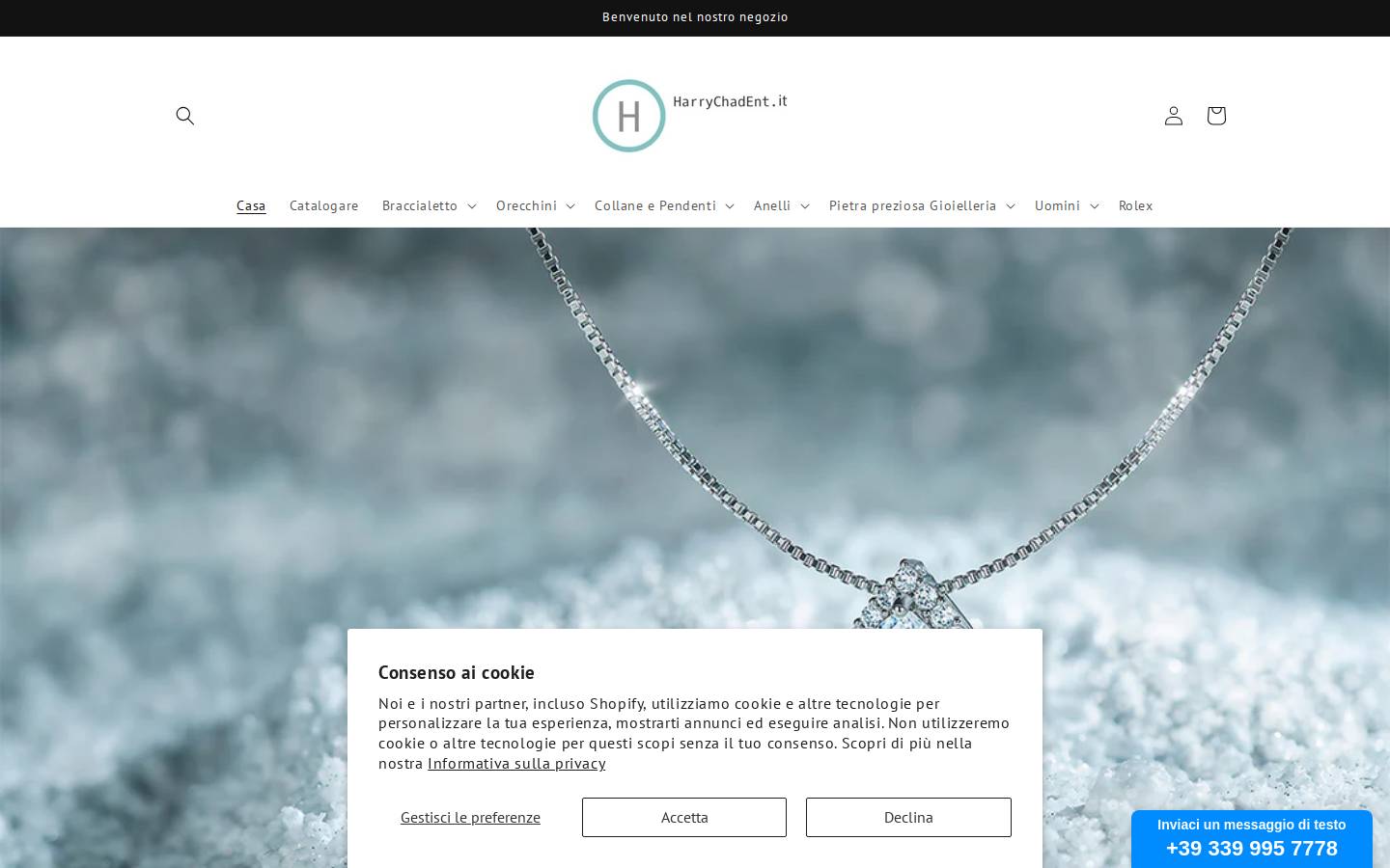 Harrychadent homepage screenshot
