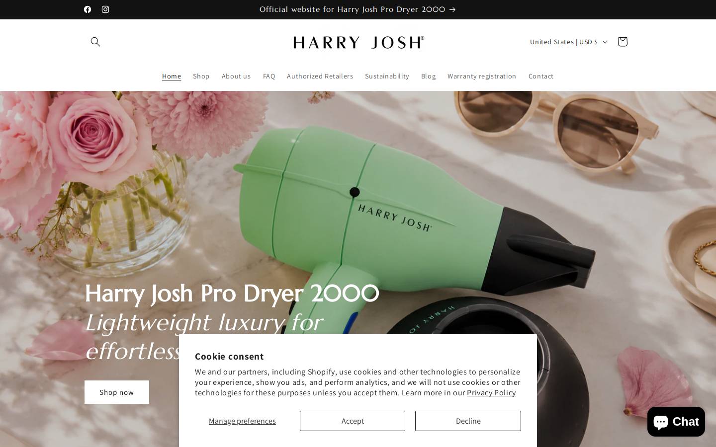 harryjoshpro.com homepage screenshot