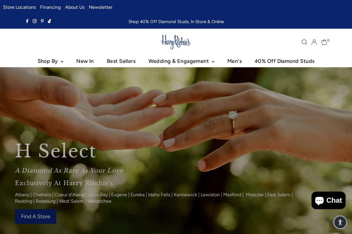 Harry Ritchie's homepage screenshot
