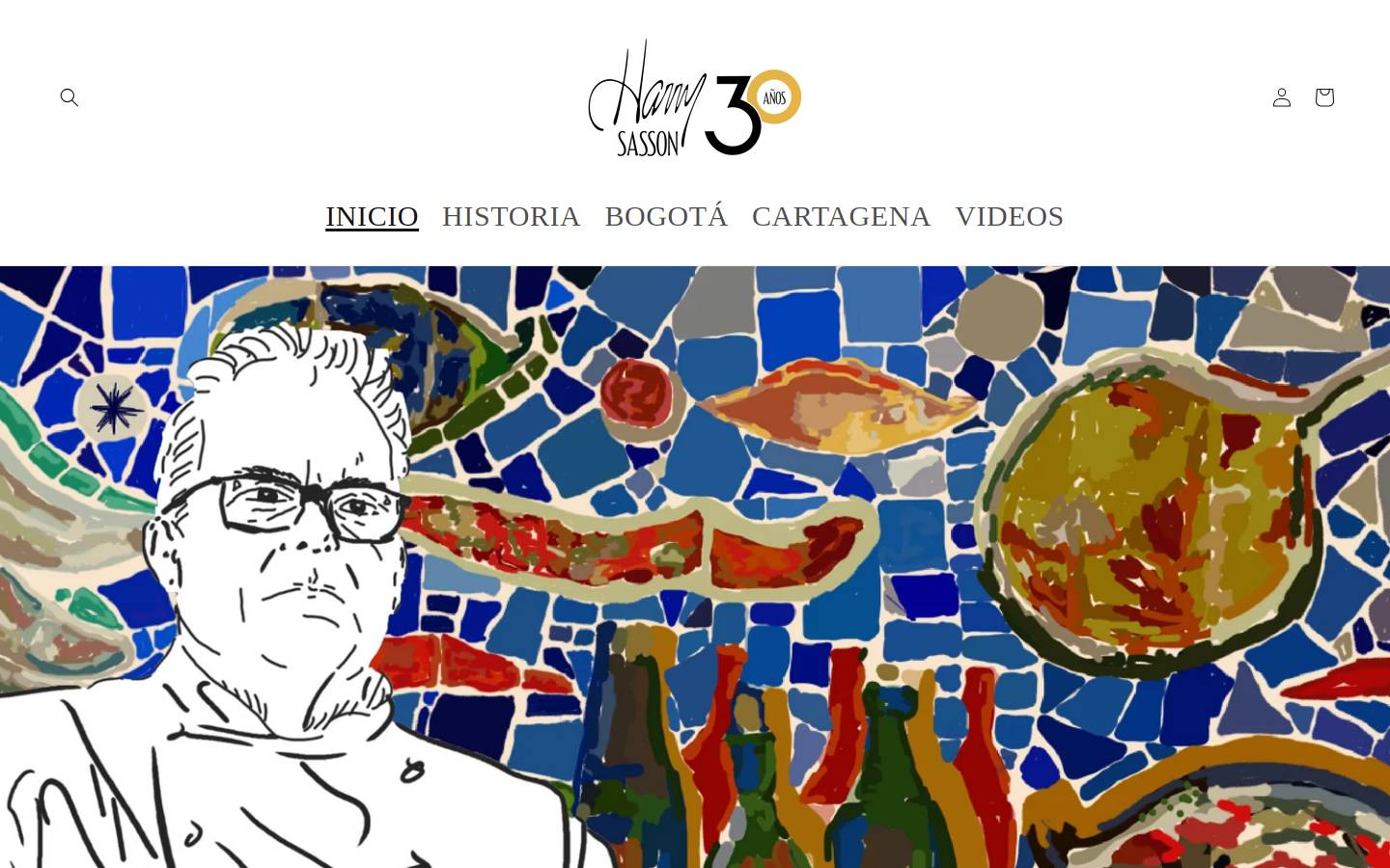harrysasson.com homepage screenshot