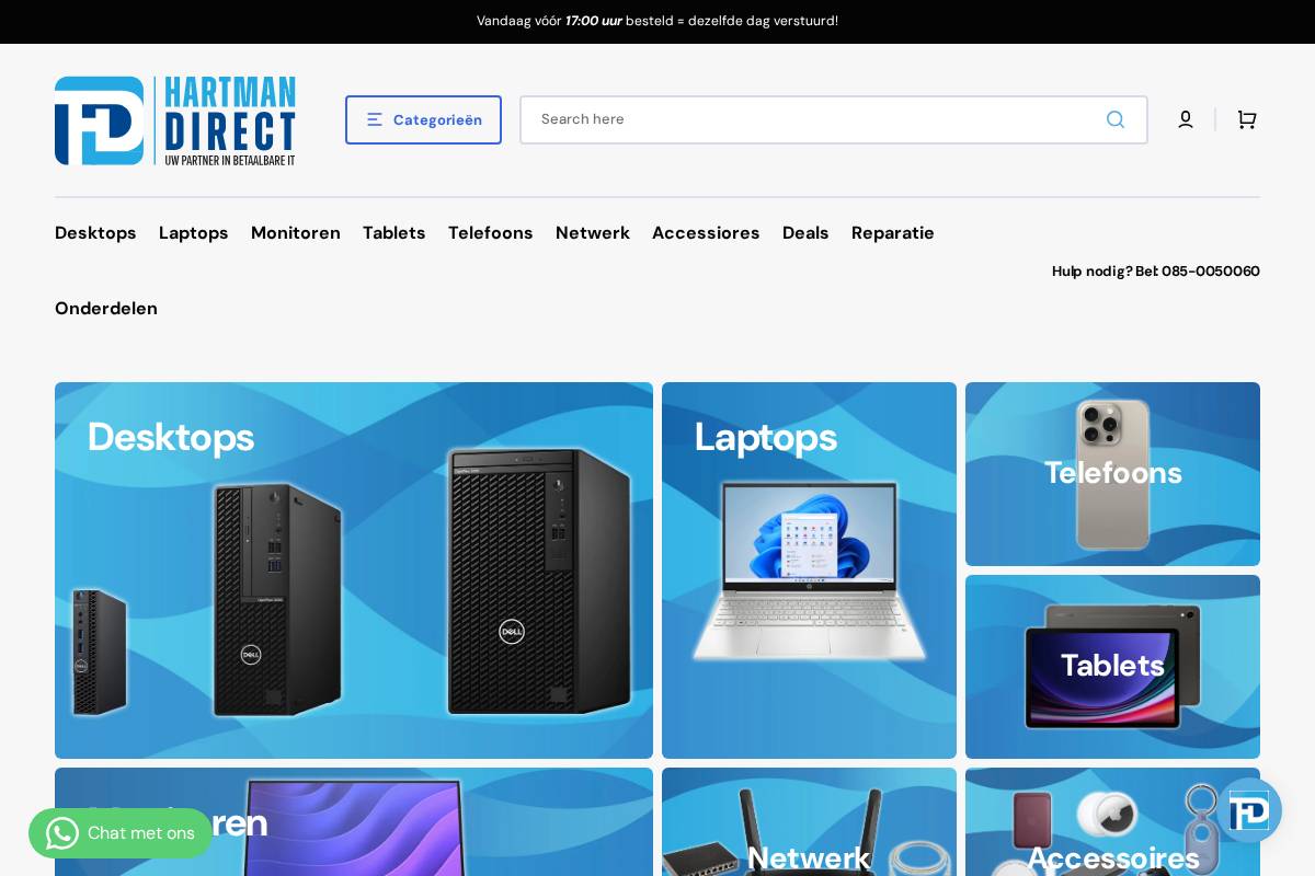 HartmanDirect homepage screenshot