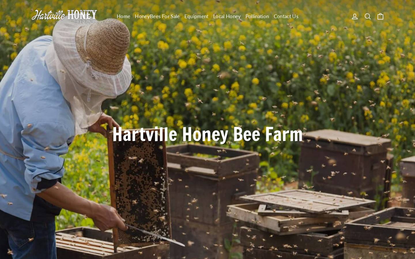 hartvillehoney.com homepage screenshot