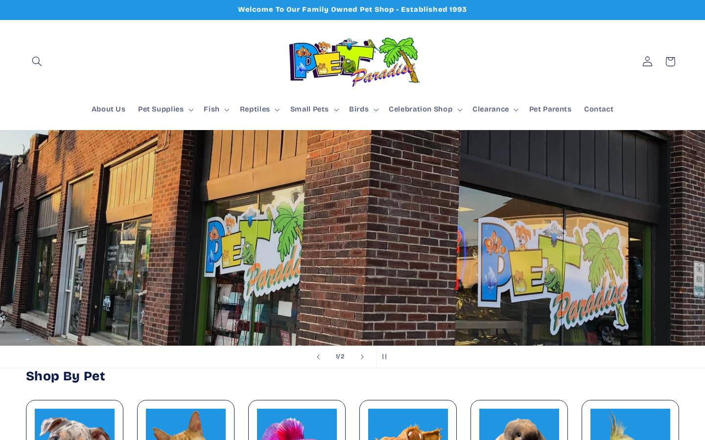 harvardpetparadise.com homepage screenshot