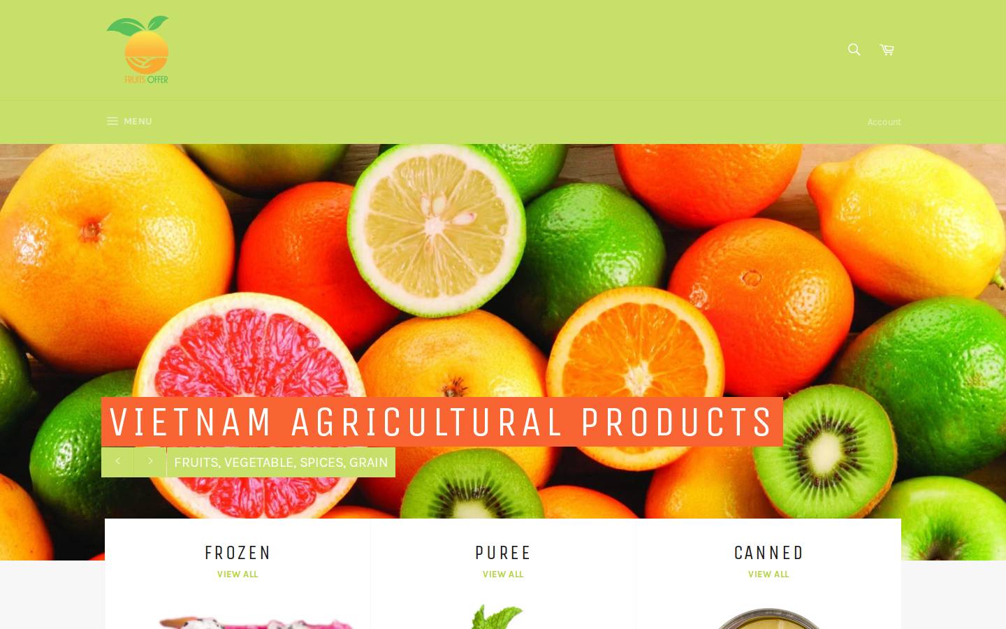 harvest-vietnam.com homepage screenshot