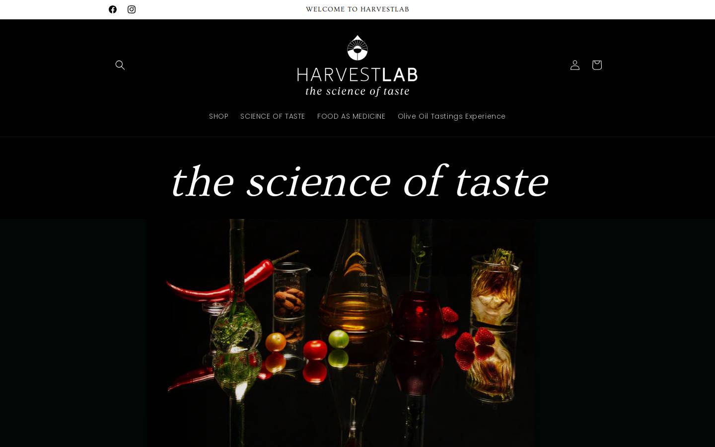 harvestlab.store homepage screenshot