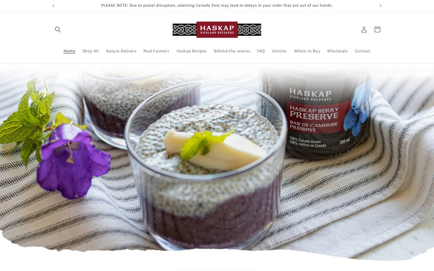 haskaphighland.com homepage screenshot