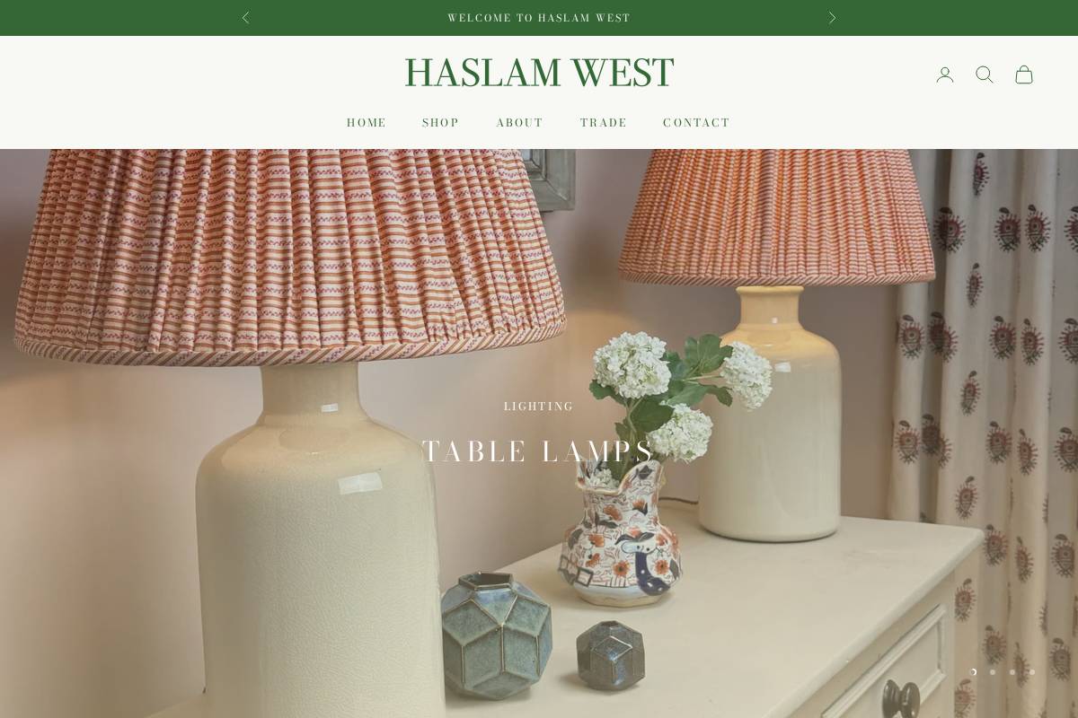 haslamwest.com homepage screenshot
