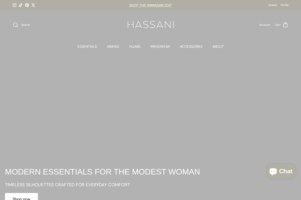 hassani.co homepage screenshot