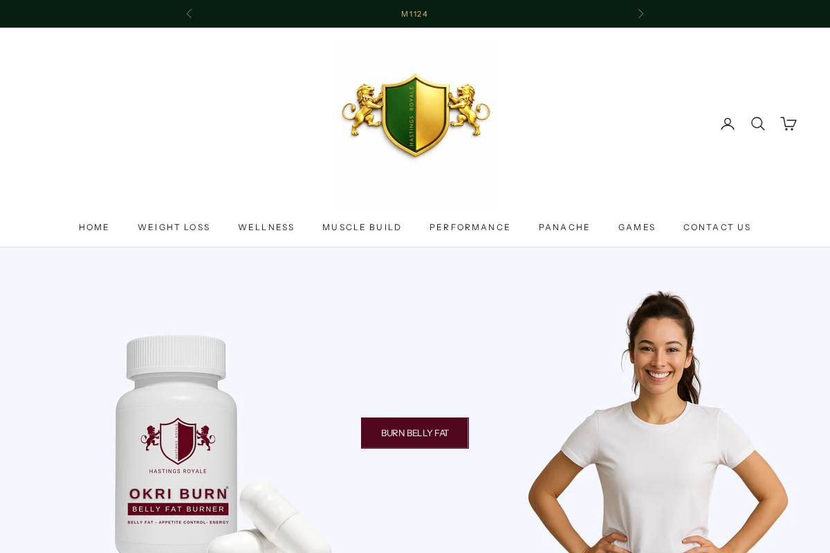 hastingsroyale.com homepage screenshot