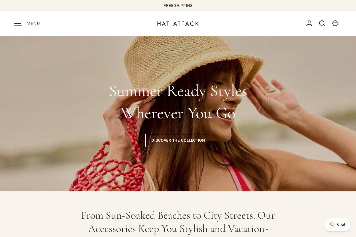 hatattack.com homepage screenshot