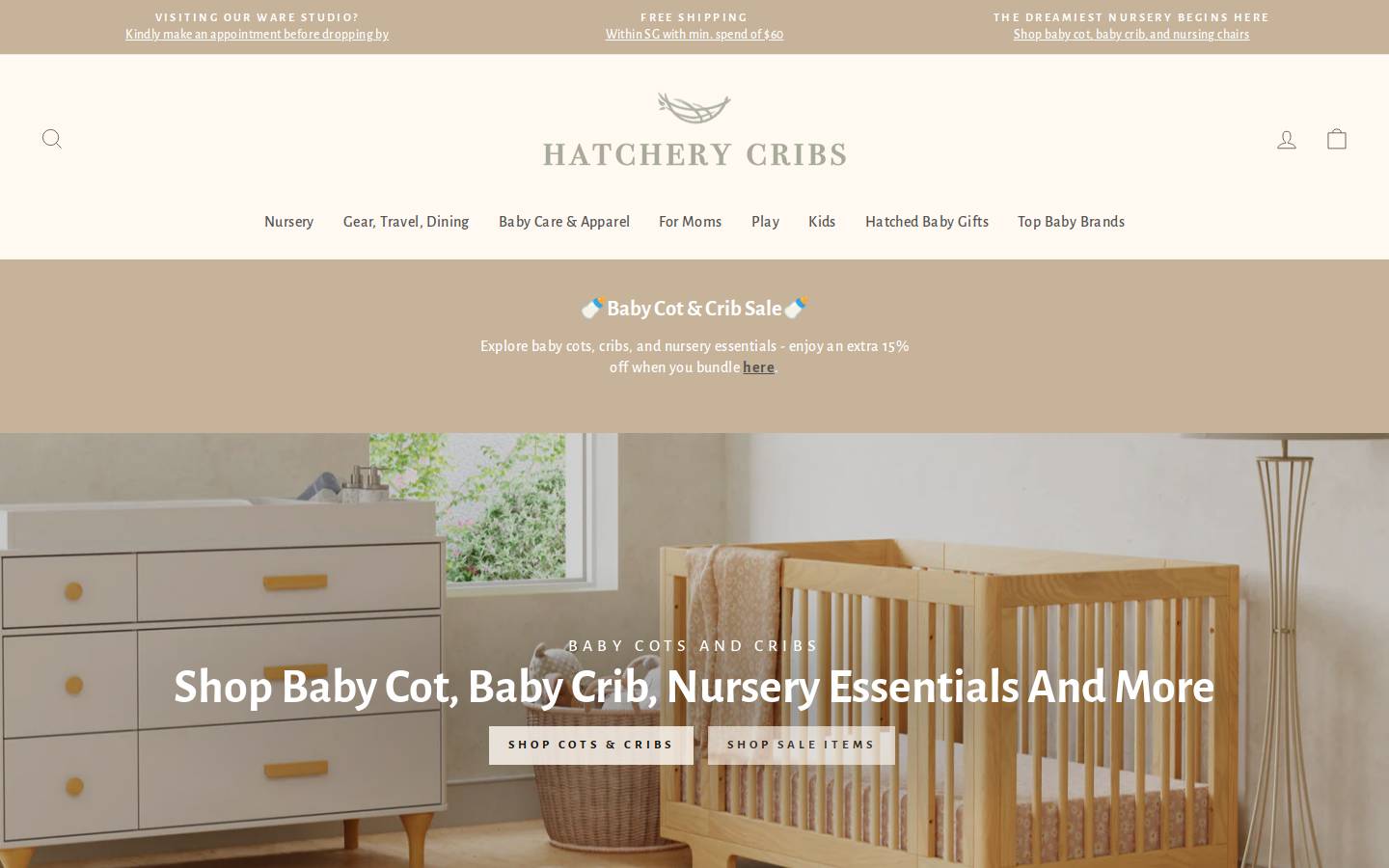 hatchery.com.sg homepage screenshot