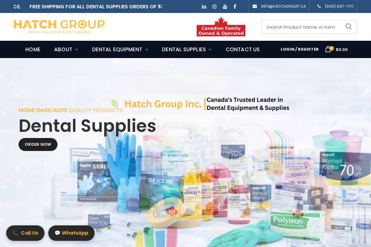 hatchgroup.ca homepage screenshot