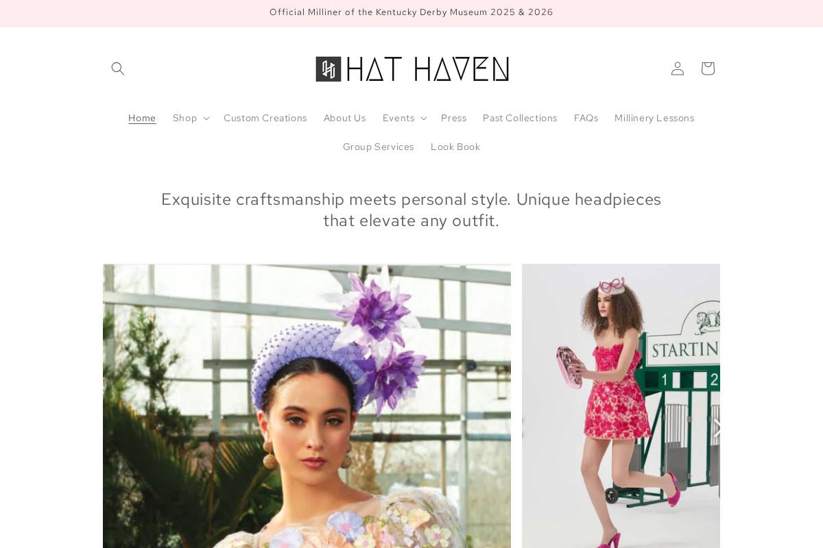 hathaven.com homepage screenshot