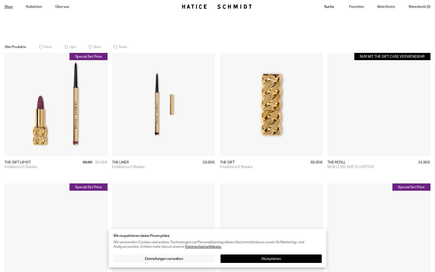 Haticeschmidt homepage screenshot