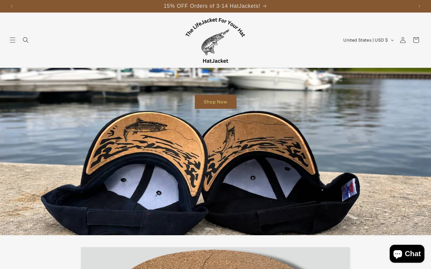 hatjacket.com homepage screenshot