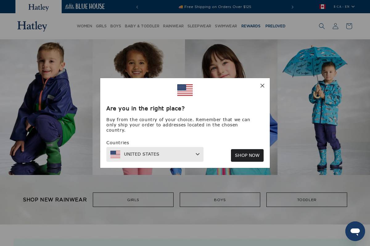 Hatley homepage screenshot