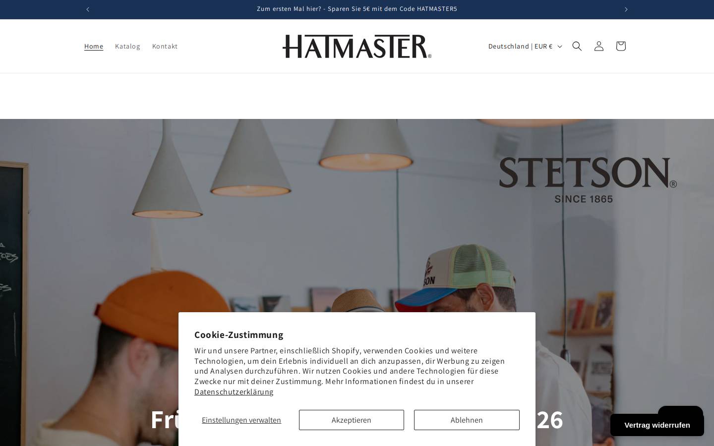 hatmaster.de homepage screenshot