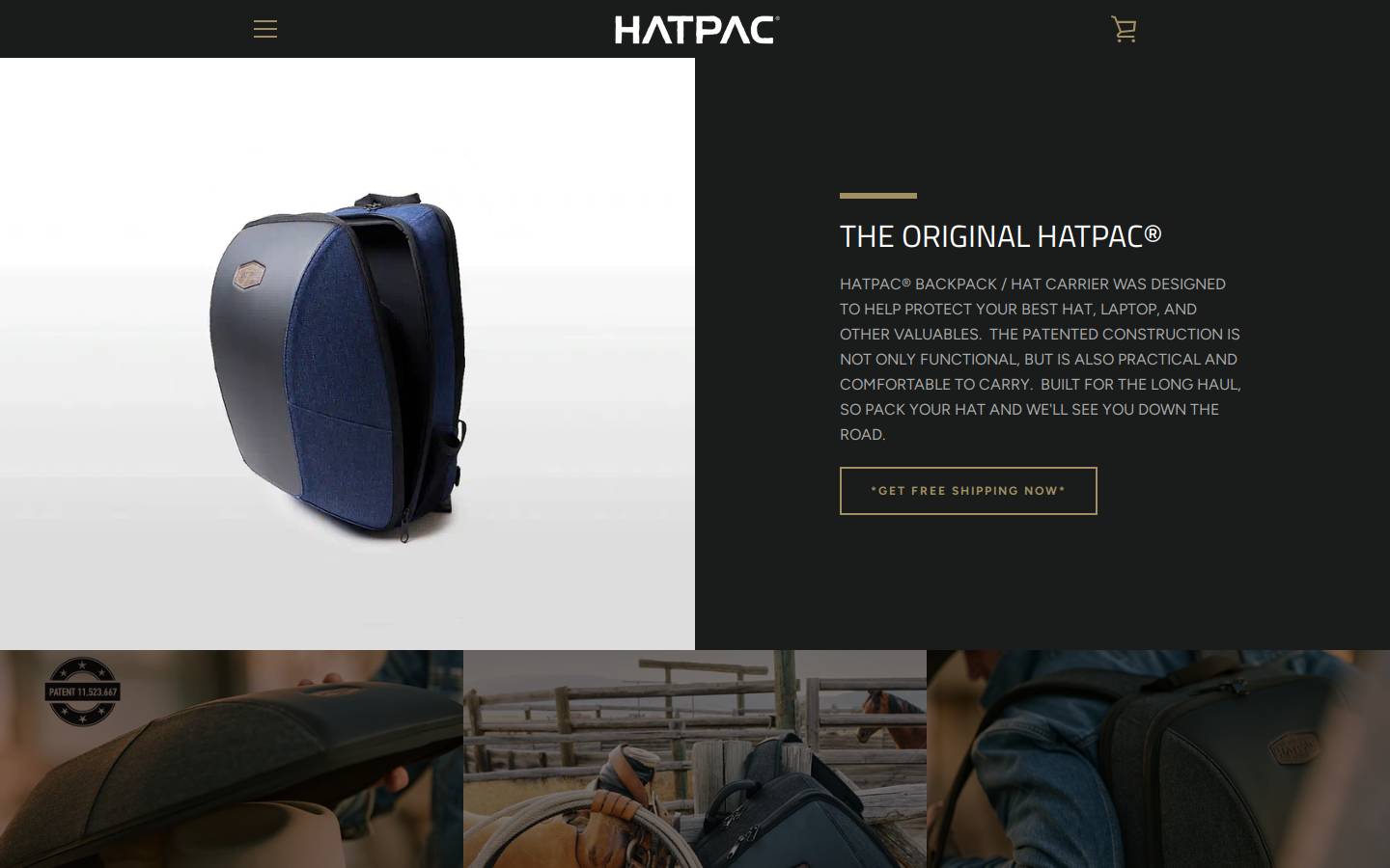 hatpac.com homepage screenshot
