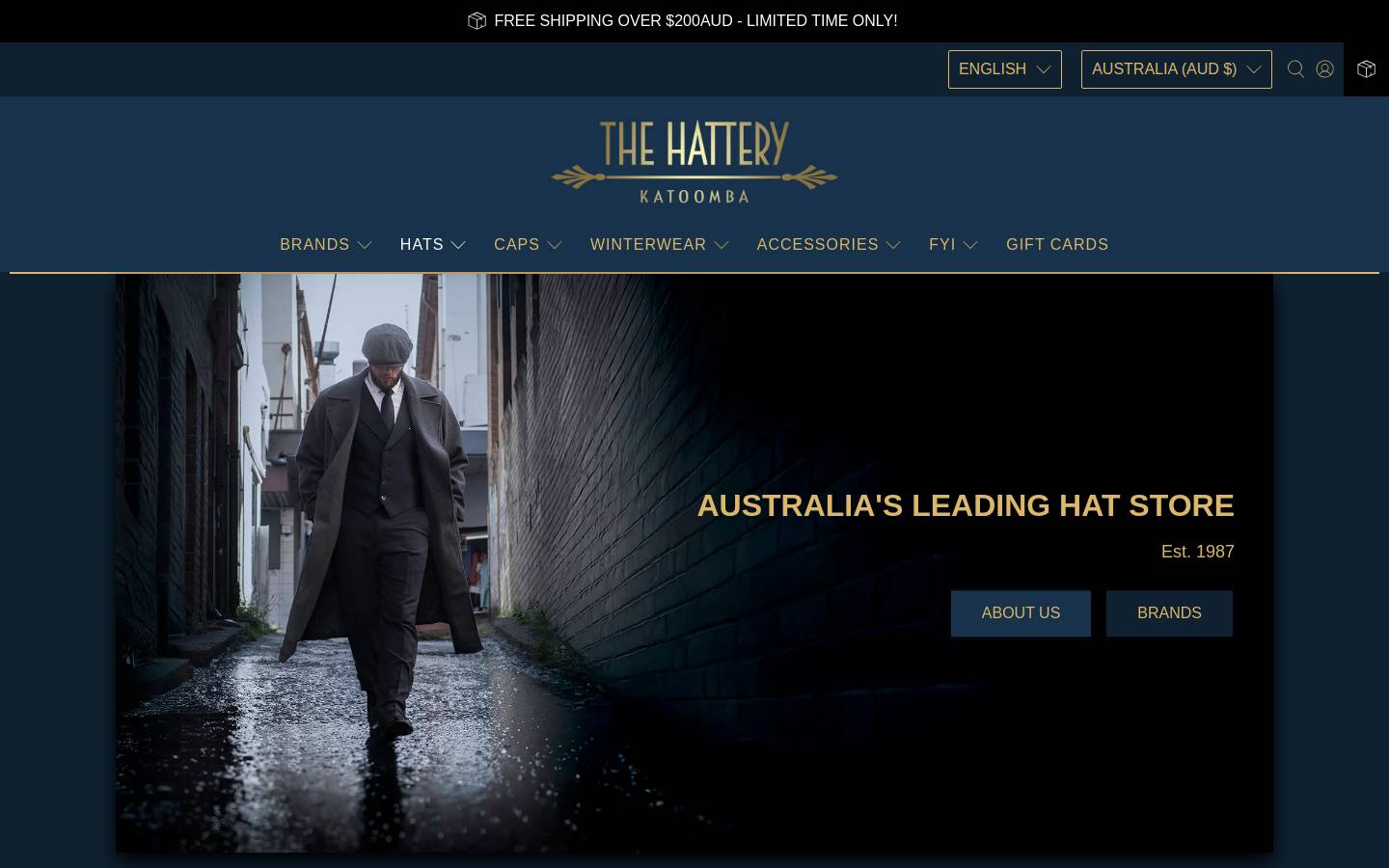 hatsdirect.com homepage screenshot