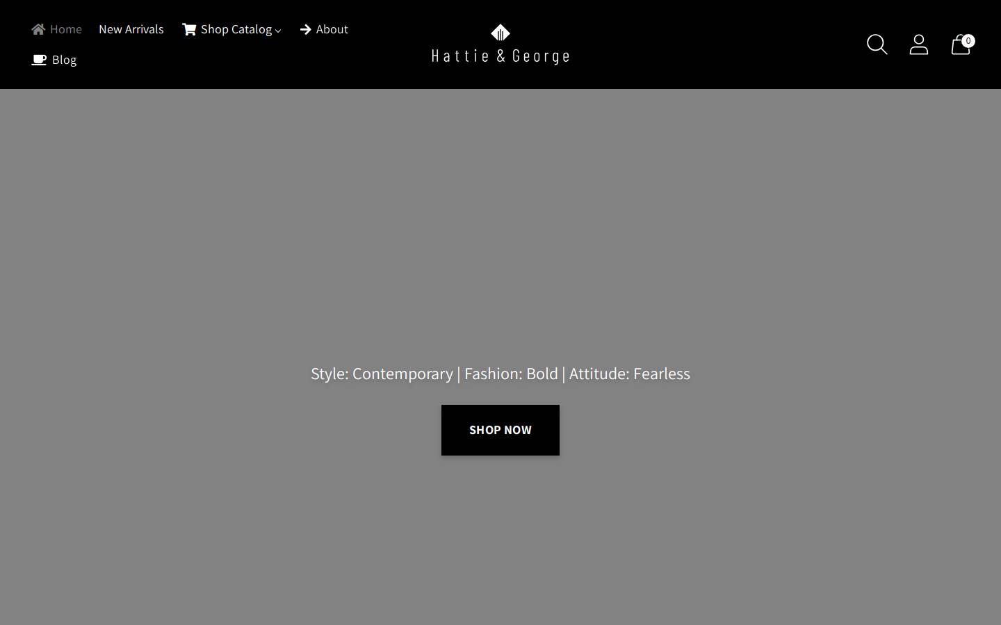 hattiengeorge.com homepage screenshot