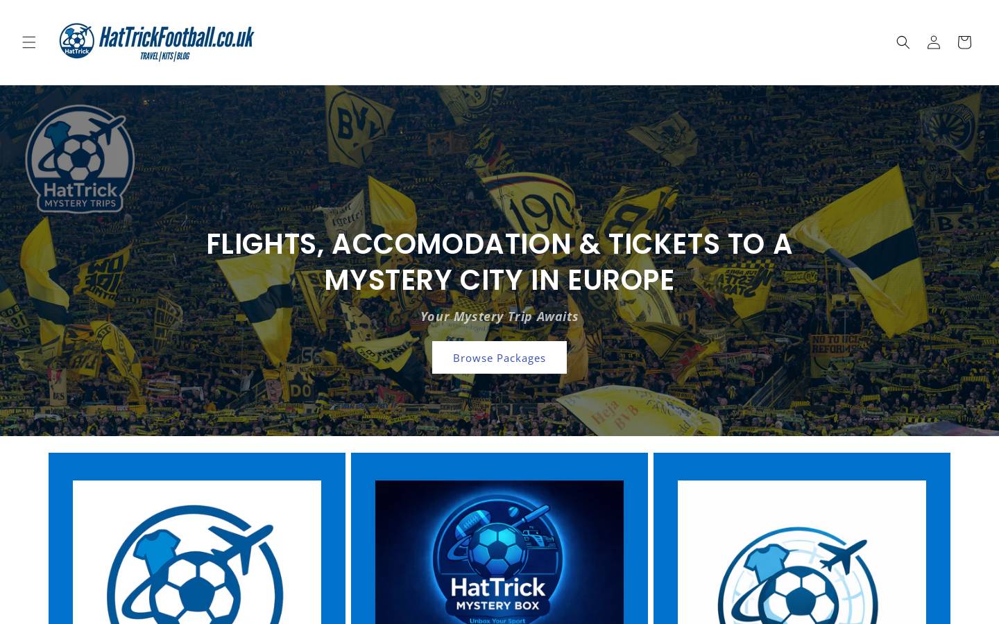 hattrickfootball.co.uk homepage screenshot