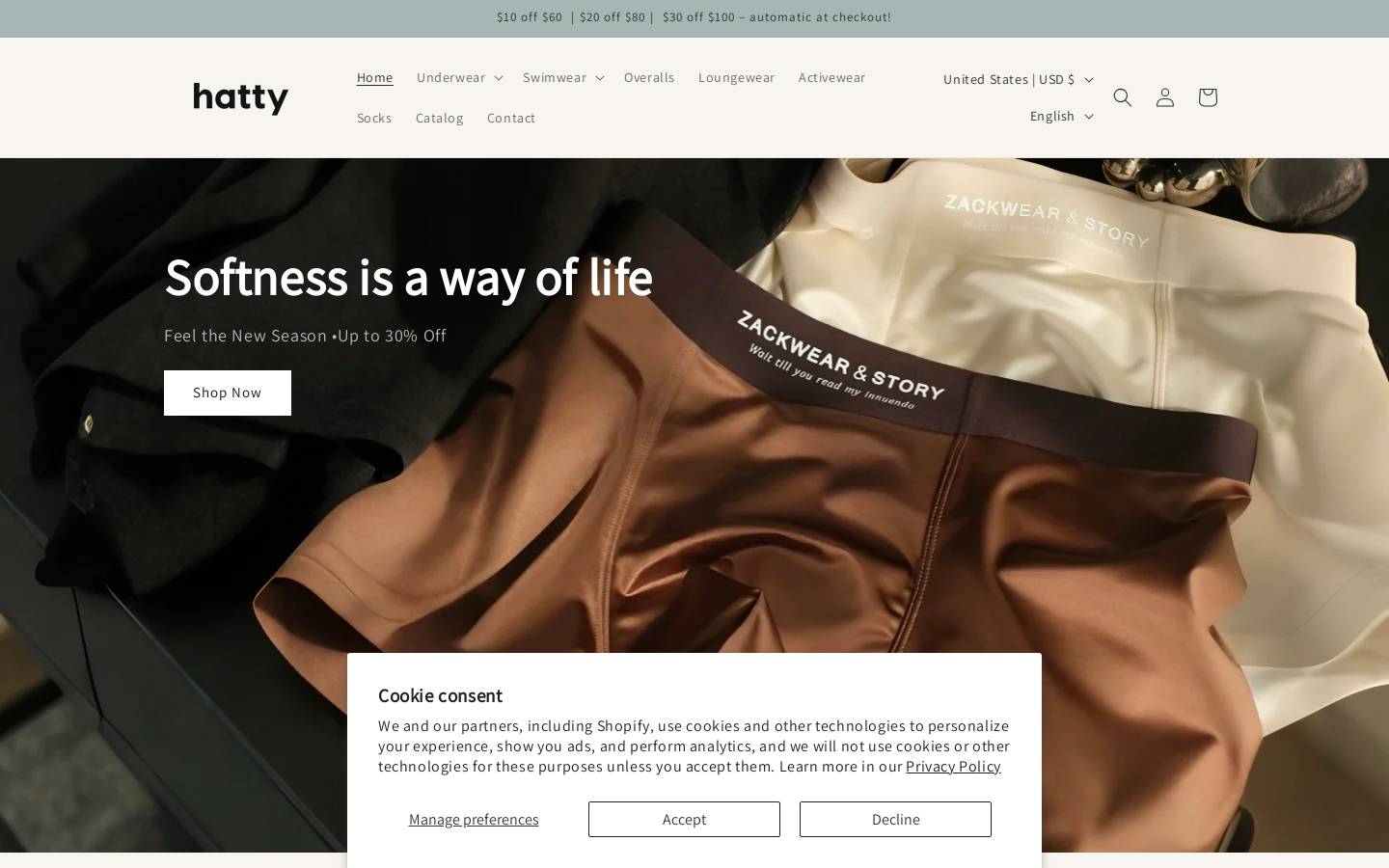 hatty.shop homepage screenshot