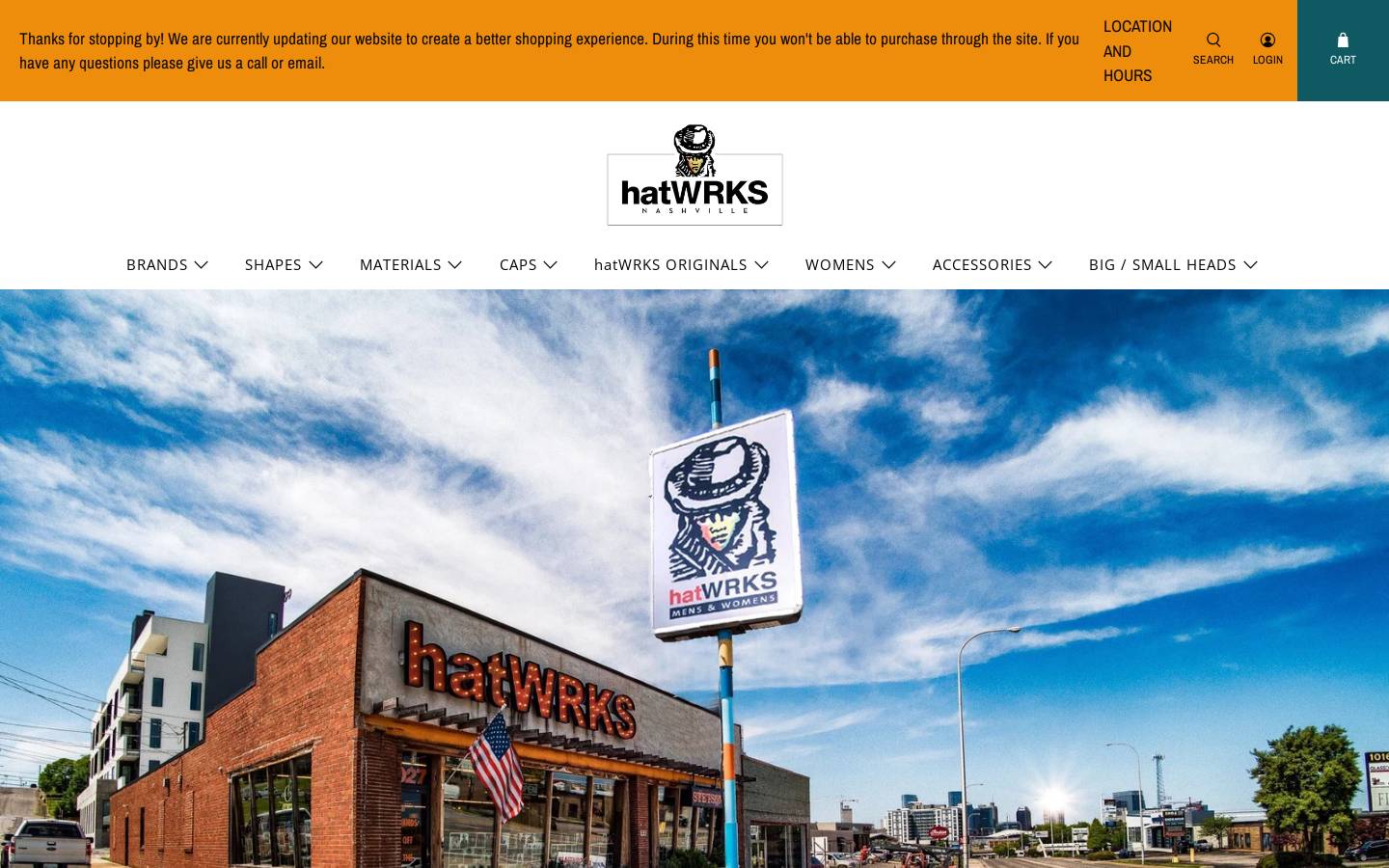 hatwrks.com homepage screenshot
