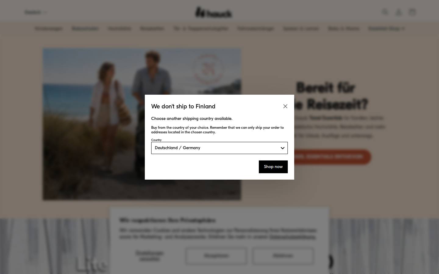 Hauck GmbH & Co. KG homepage screenshot