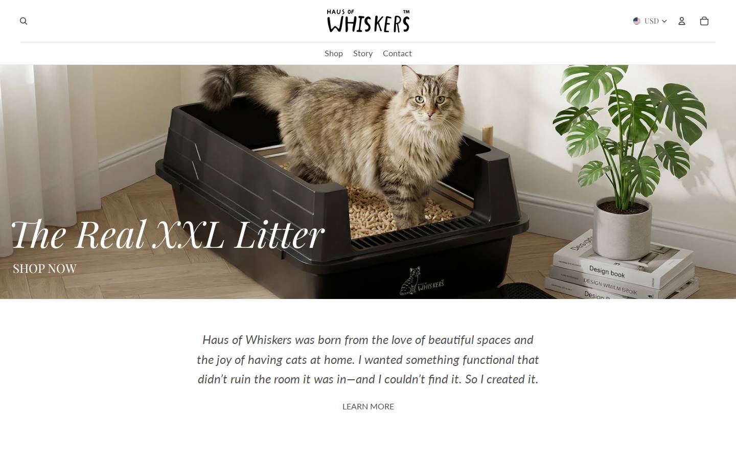 haus-of-whiskers.com homepage screenshot