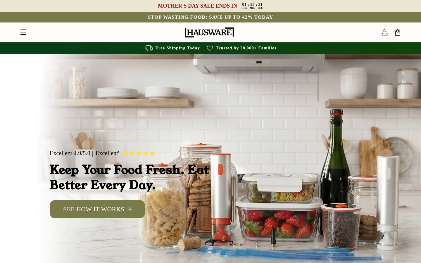 haus-ware.com homepage screenshot