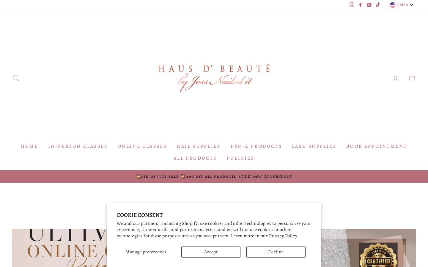 hausdbeaute.com homepage screenshot