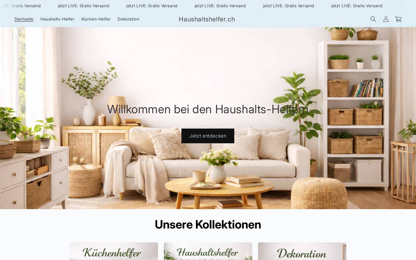 haushaltshelfer.ch homepage screenshot