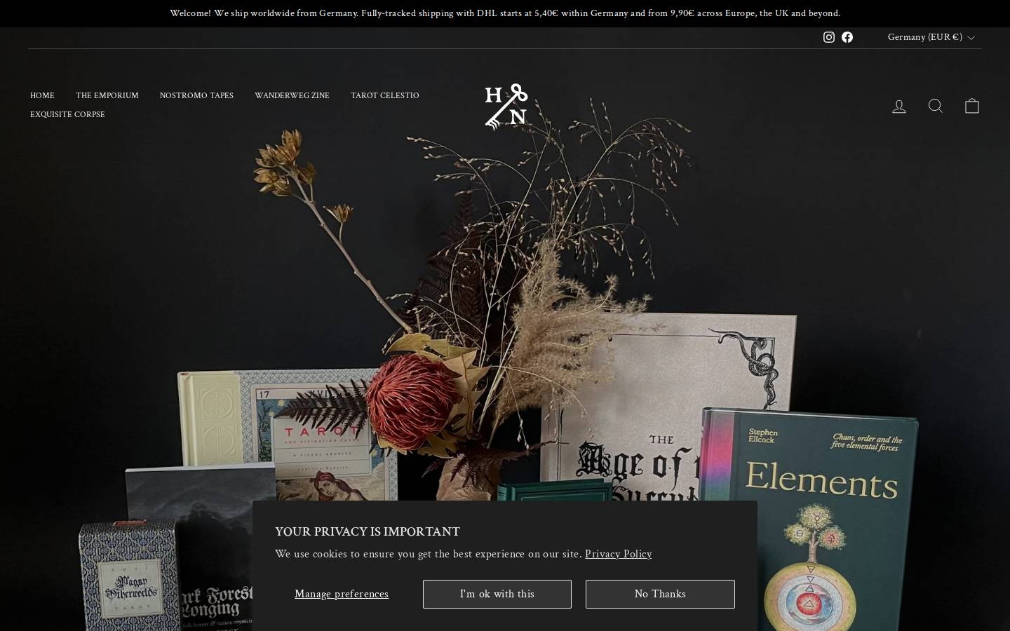 Haus Nostromo homepage screenshot