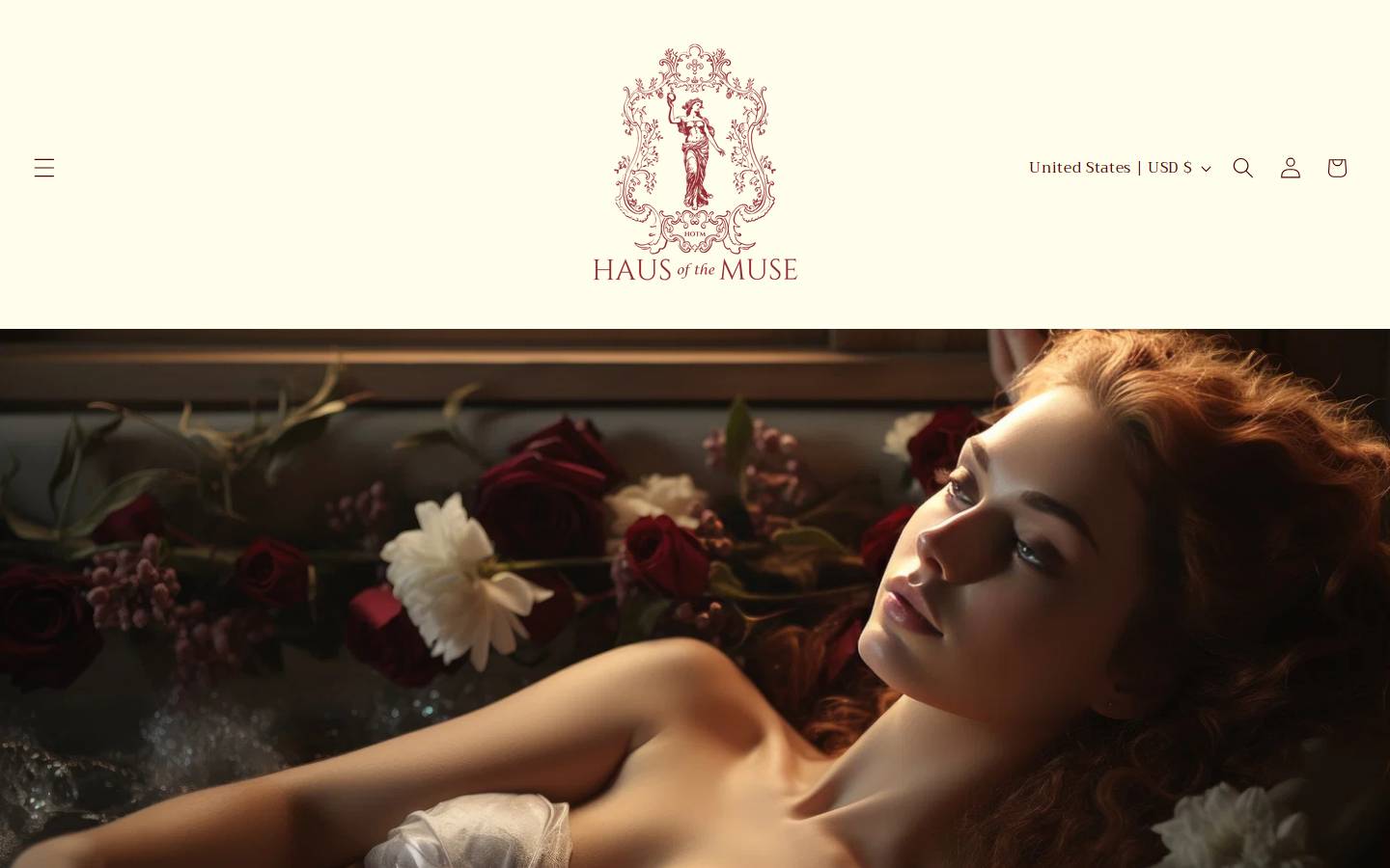 hausofthemuse.com homepage screenshot