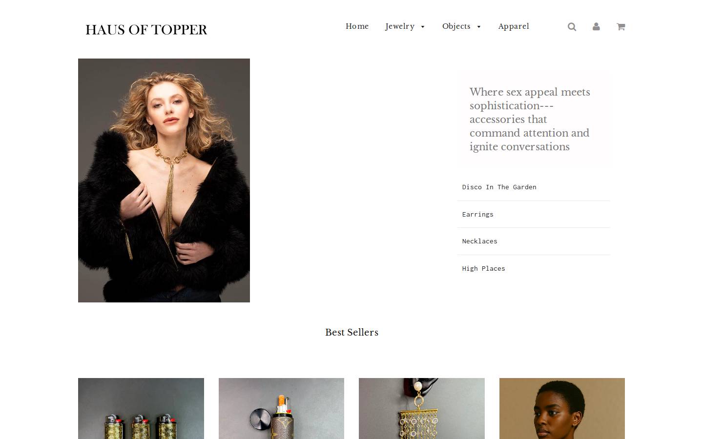 hausoftopper.com homepage screenshot