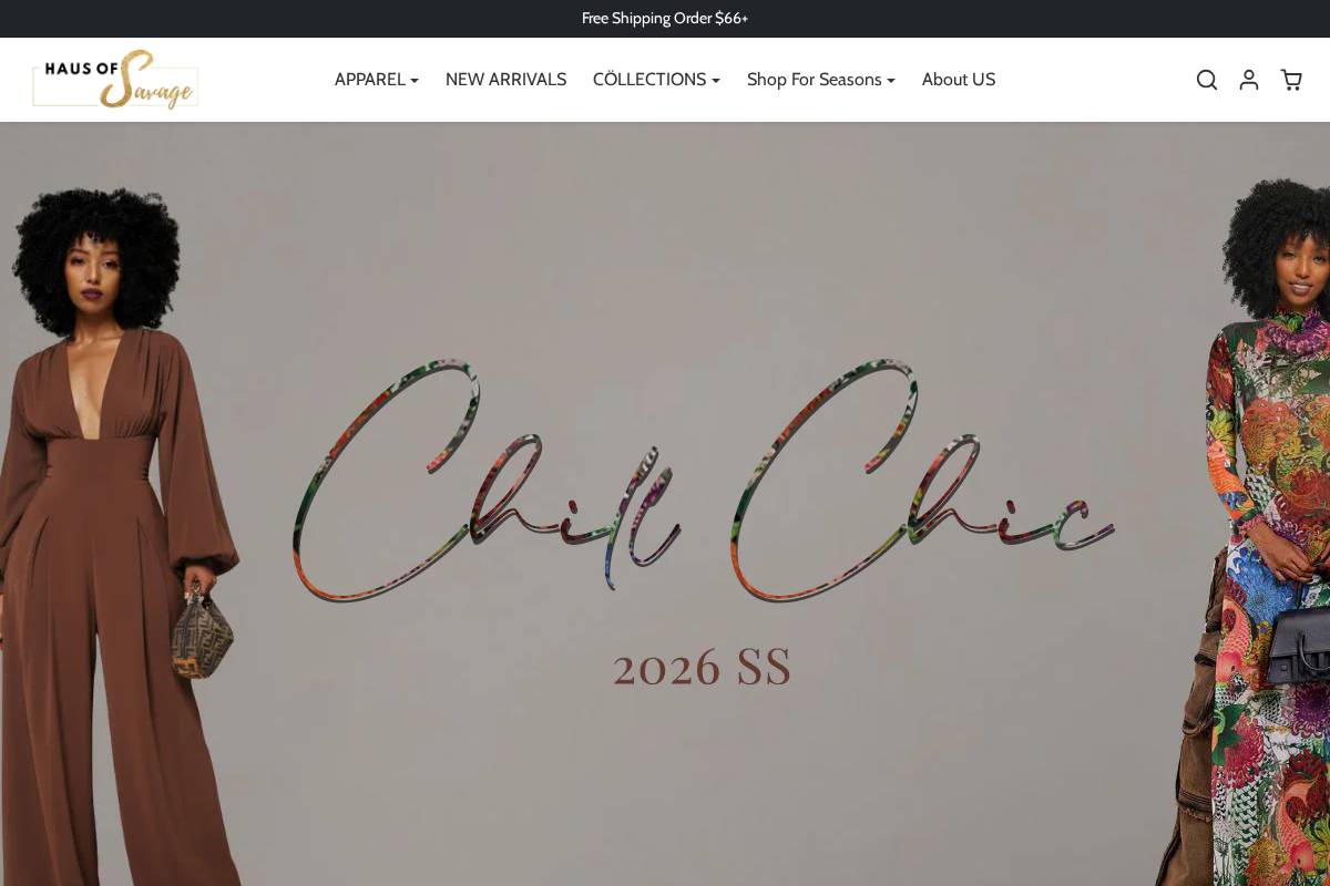 Haussavage homepage screenshot