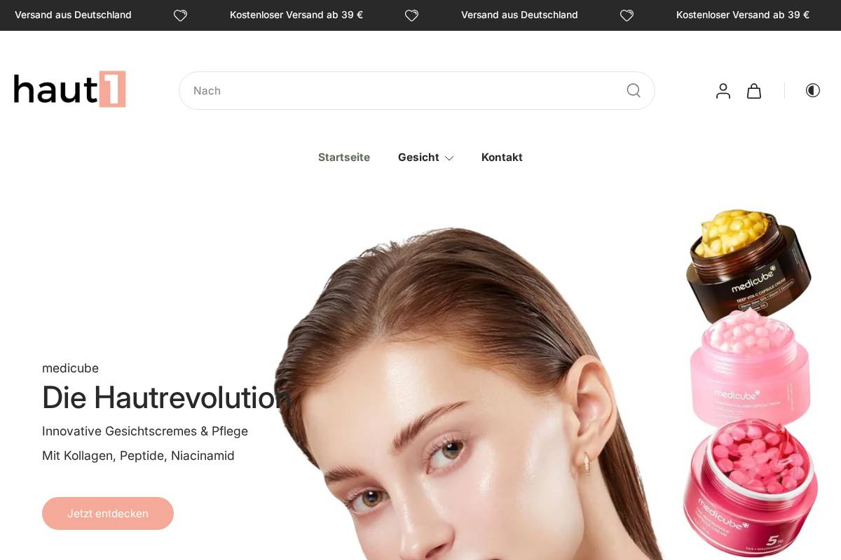 haut1.de homepage screenshot