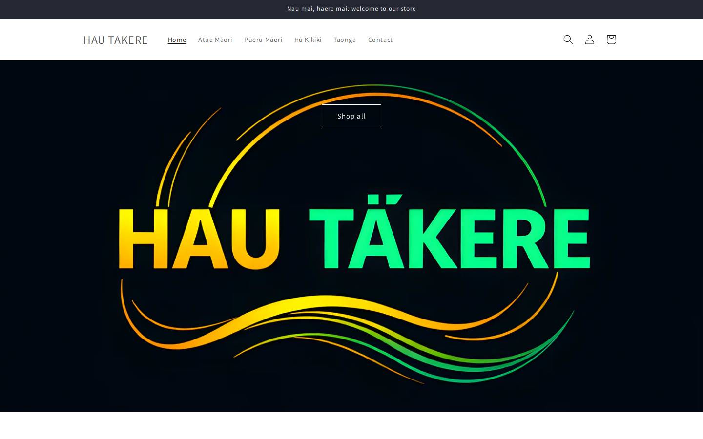 hautakere.com homepage screenshot