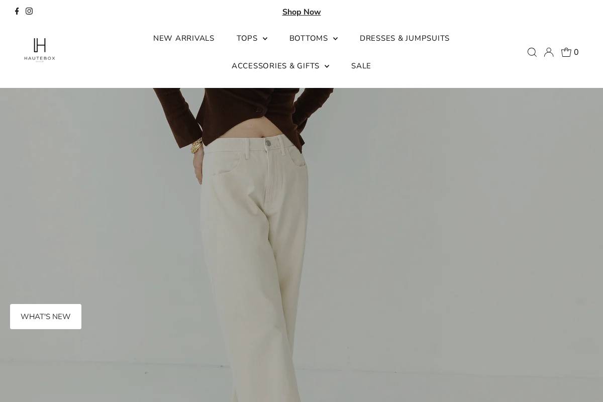 hauteboxshop.com homepage screenshot