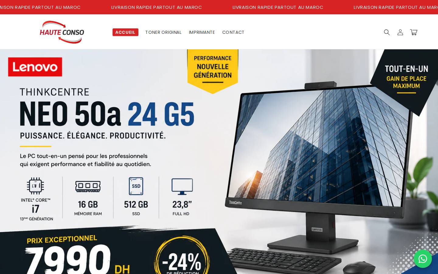 hauteconso.com homepage screenshot